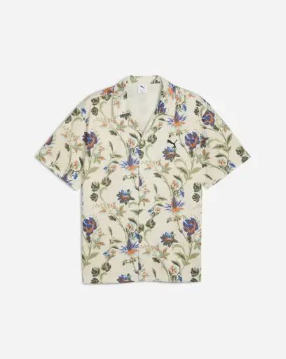 花卉運動男士圖案襯衫